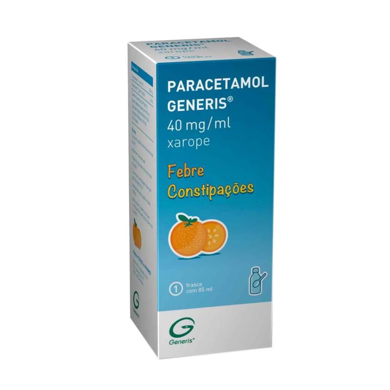 Paracetamol Generis 40mg/mL Xarope 85 mL