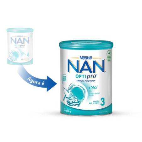 Nestlé NAN Optipro 3 Leite Crescimento 12M+ 800g